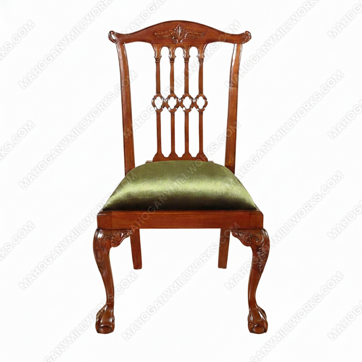 Walnut Chippendale Dining Side Chair