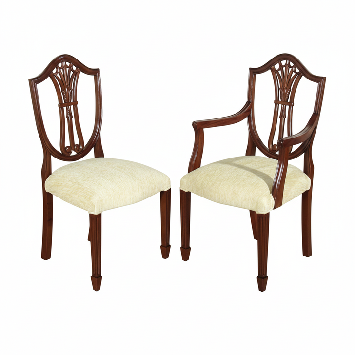Hepplewhite Dining Chairs Set (8)