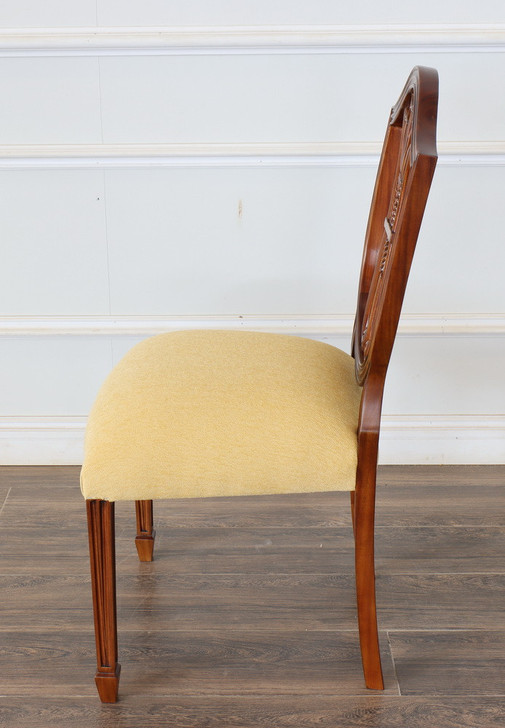 Walnut Hepplewhite Shield Back Arm Chair
