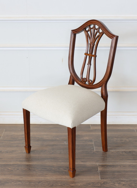 Walnut Hepplewhite Shield Back Arm Chair