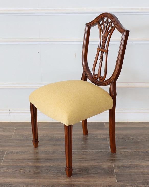 Walnut Hepplewhite Shield Back Arm Chair