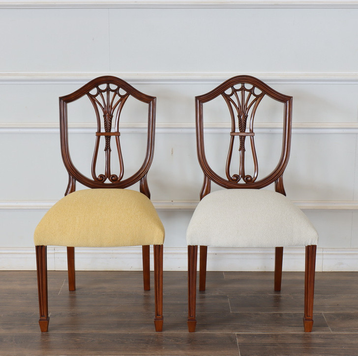 Walnut Hepplewhite Shield Back Arm Chair