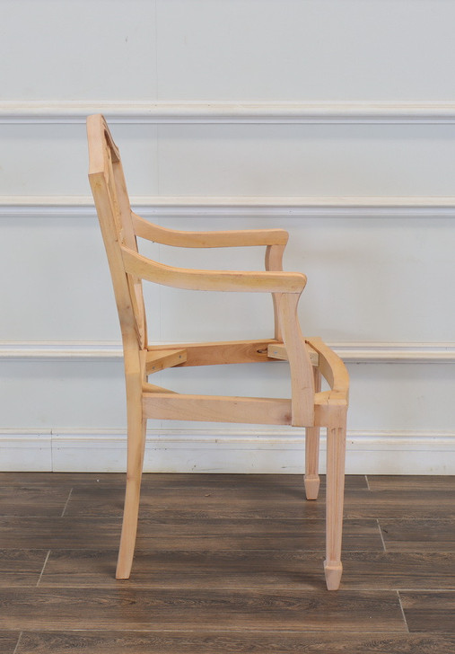 Walnut Hepplewhite Shield Back Arm Chair