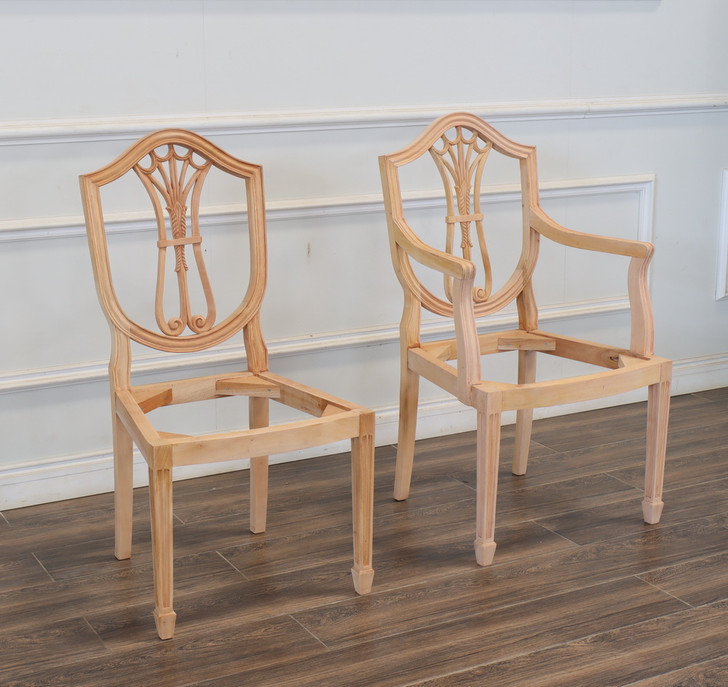 Walnut Hepplewhite Shield Back Arm Chair