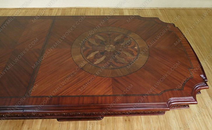 15pc French Marquetry Inlay Dining Set