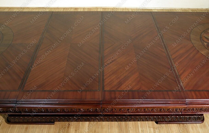 15pc French Marquetry Inlay Dining Set