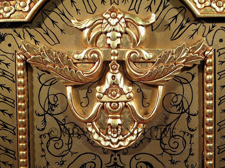 Ornate Napoleon III Style Ebonized and Ormolu Cabinet