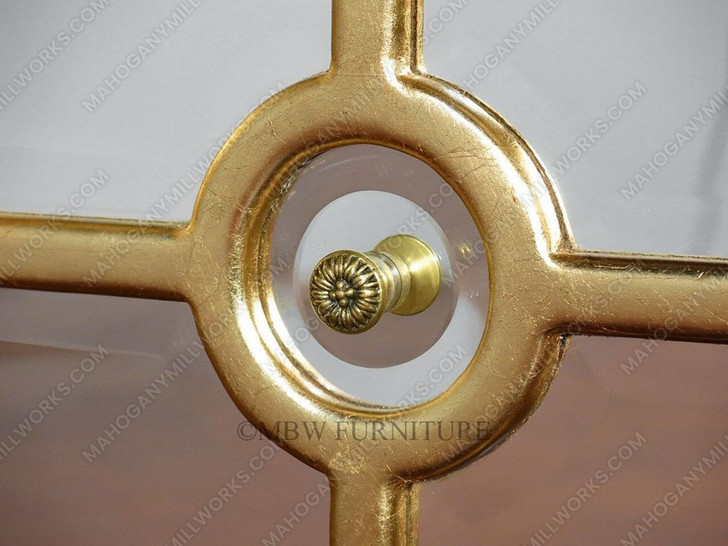 6ft Silver/Gold Mirrored Sideboard