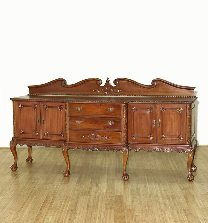 8ft Mahogany Chippendale Sideboard