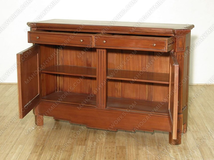 5.5ft Light Mahogany 2 Door Buffet Sideboard Server w/ Drawers