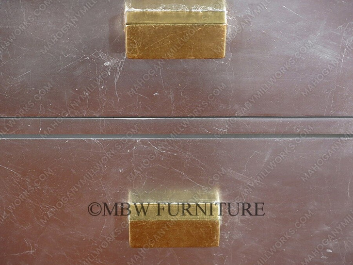 Antiqued Silver Art Deco Buffet Sideboard Server