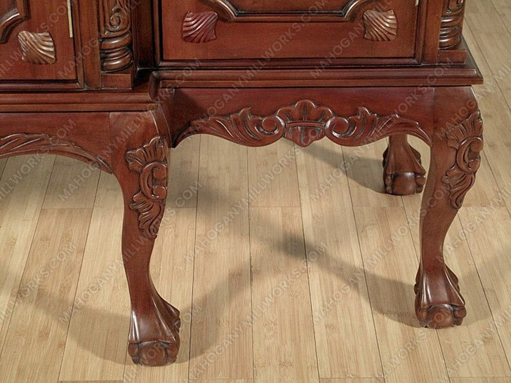 6ft Mahogany Chippendale Sideboard