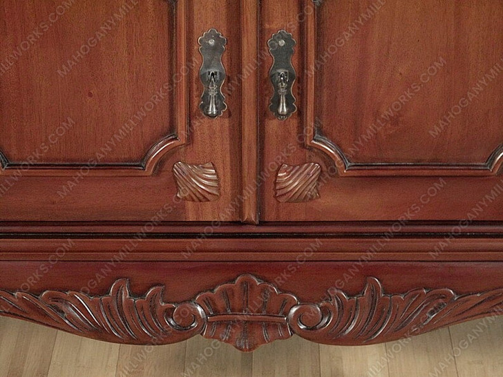 6ft Mahogany Chippendale Sideboard