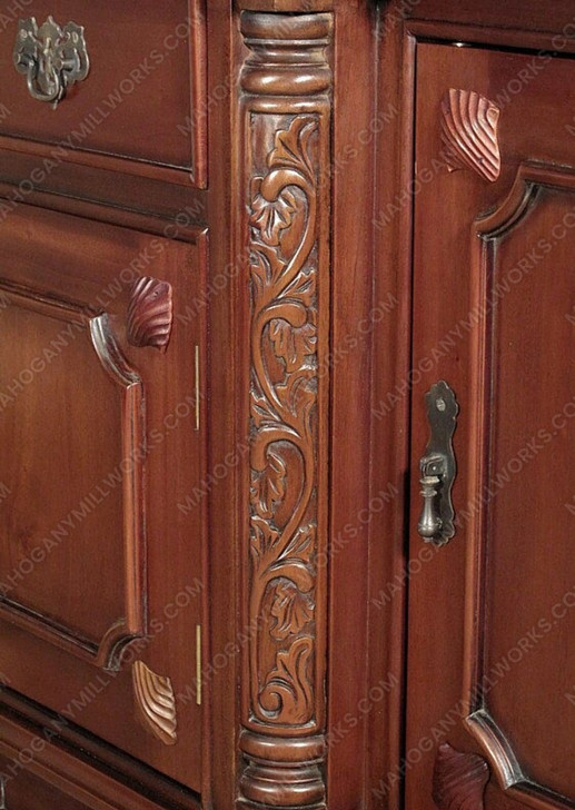 6ft Mahogany Chippendale Sideboard