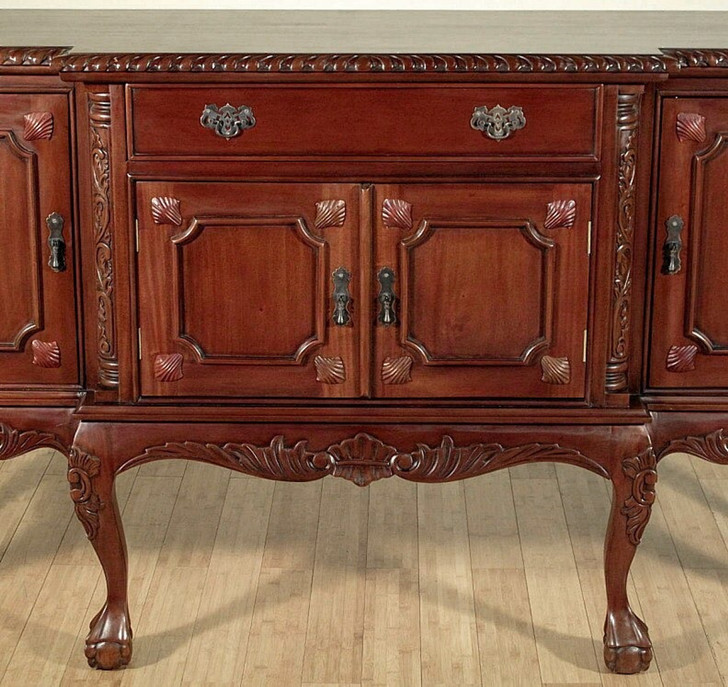 6ft Mahogany Chippendale Sideboard