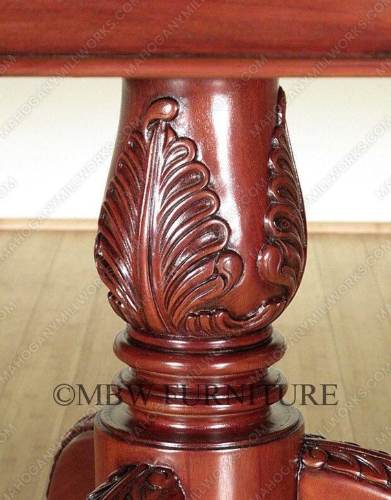 10ft Chippendale Double Pedestal Dining Table