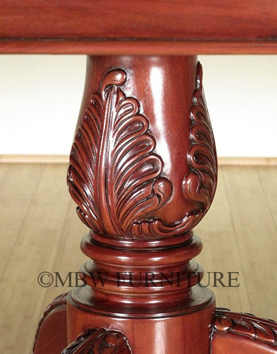 10ft Chippendale Double Pedestal Dining Table