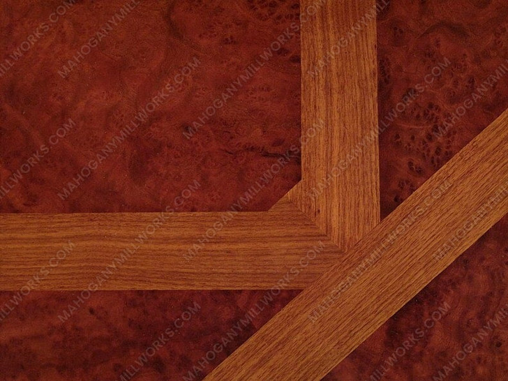 11.5ft Inlaid Dining Table w/ Extension Leaves