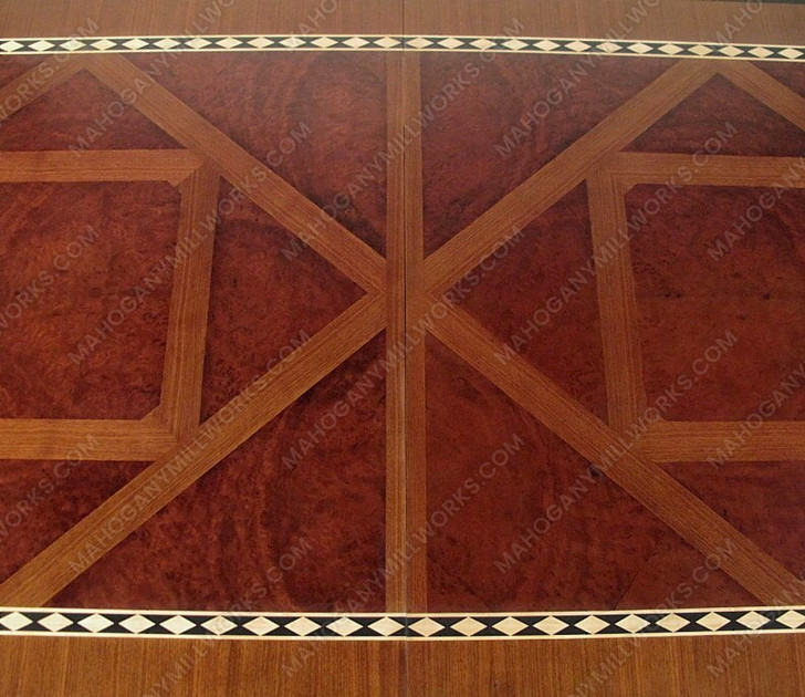 11.5ft French Walnut Inlay Dining or Conference Table