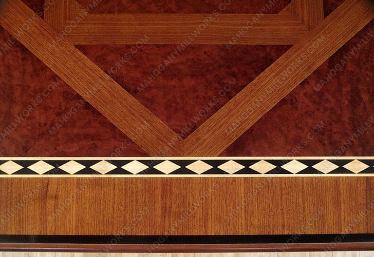 11.5ft French Walnut Inlay Dining or Conference Table