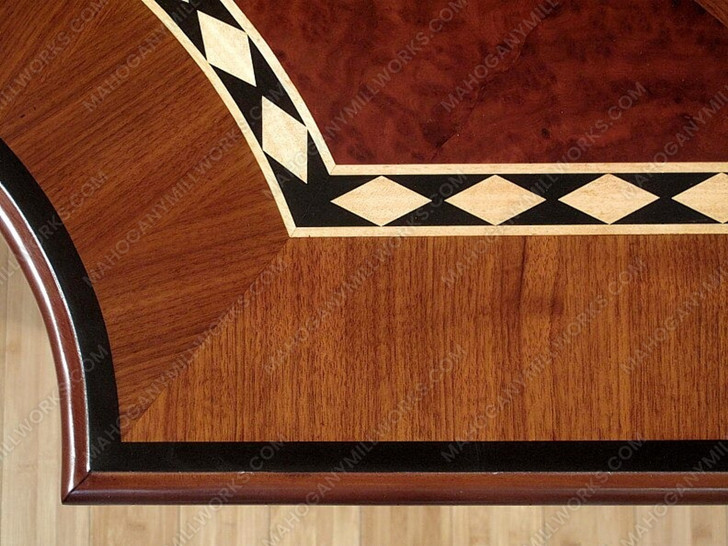 11.5ft French Walnut Inlay Dining or Conference Table