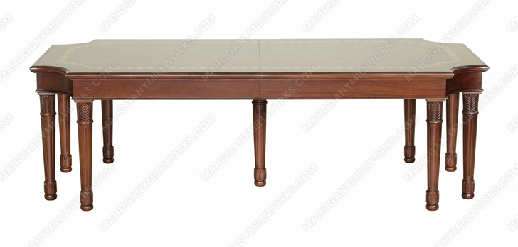 11.5ft French Walnut Inlay Dining or Conference Table