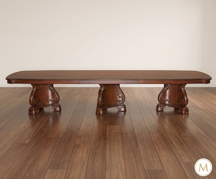 14ft Mahogany Triple Pedestal Executive Conference or Dining Table