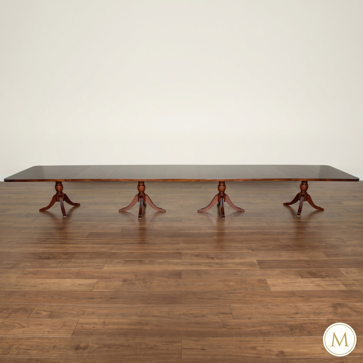 20ft Sheraton Executive Office Conference Room Table w/ 3 Extensions