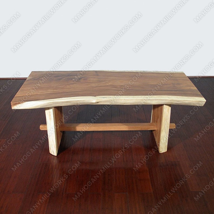 6.5ft Indonesian Rustic Trestle Dining Table