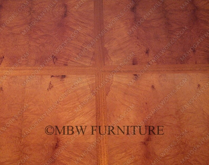 85" Round Inlaid Pedestal Dining or Conference Table