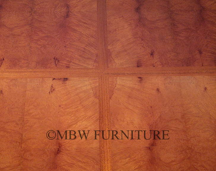 85" Round Inlaid Pedestal Dining or Conference Table