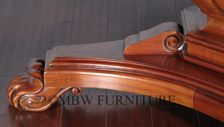 85" Round Inlaid Pedestal Dining or Conference Table