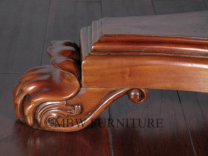 85" Round Inlaid Pedestal Dining or Conference Table