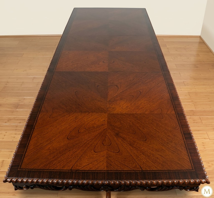 10ft Chippendale Double Pedestal Dining Table