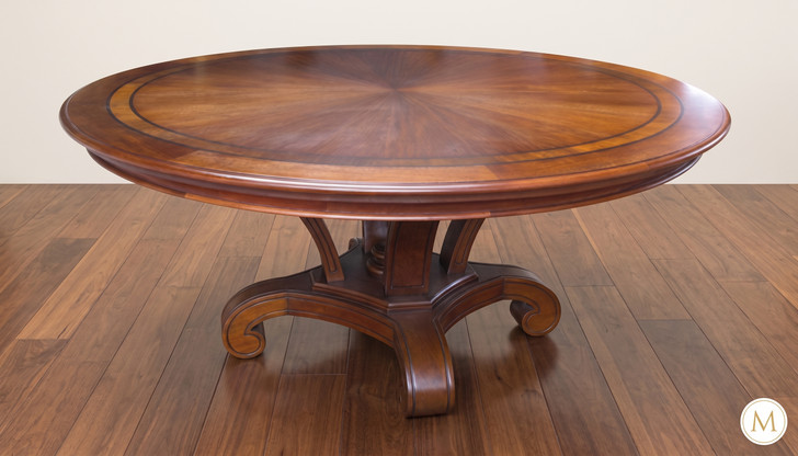 59in Round Pedestal Dining Table