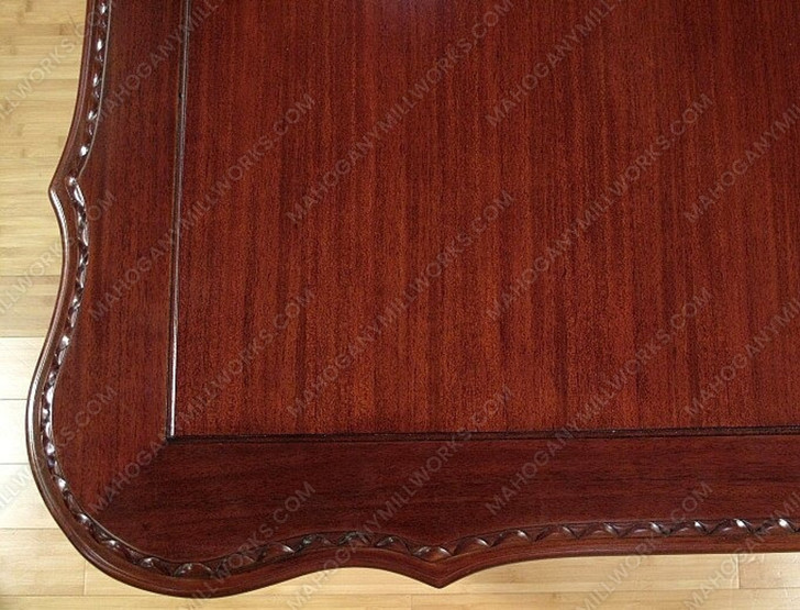 8ft Mahogany Gothic Dining Table w/ Lion Carvings