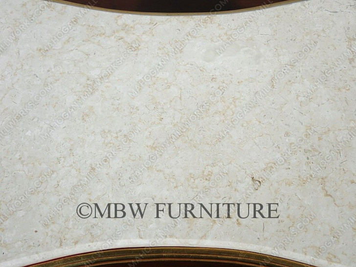 Gold Leaf Marble Top Occasional Coffee Table