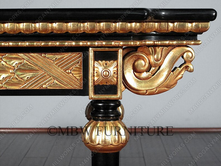 Black & Gold Console Wall Table