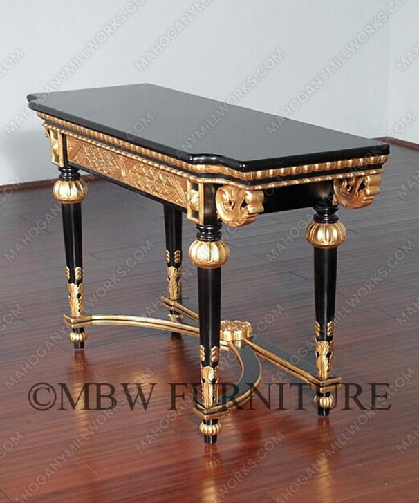 Black & Gold Console Wall Table