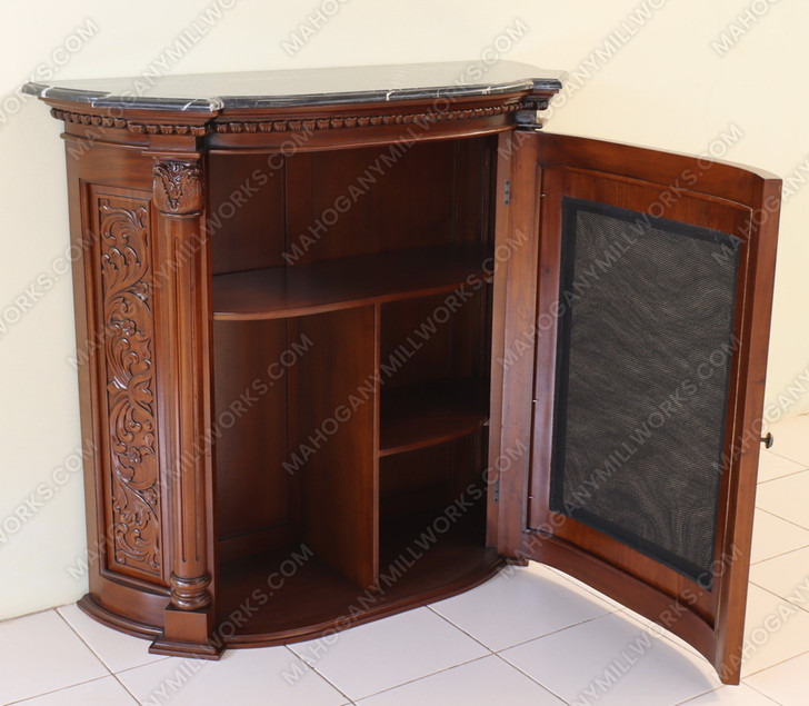 Small Custom Mahogany Entertainment Cabinet