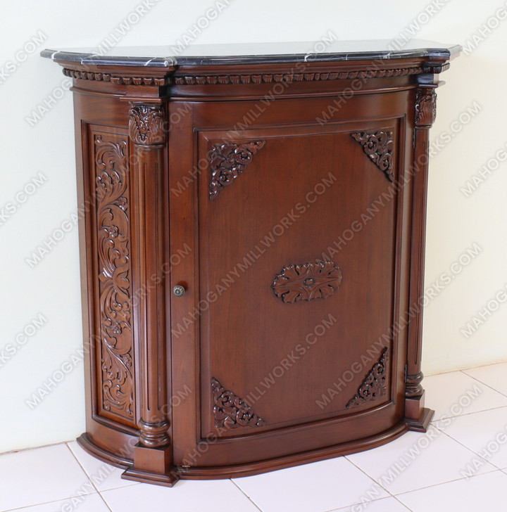 Small Custom Mahogany Entertainment Cabinet