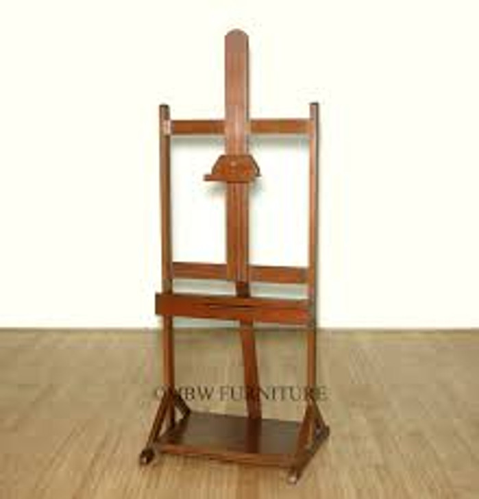 Solid Mahogany LCD TV Media Entertainment Easel Stand