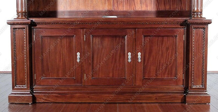 6.5ft Mahogany TV Entertainment Media Cabinet