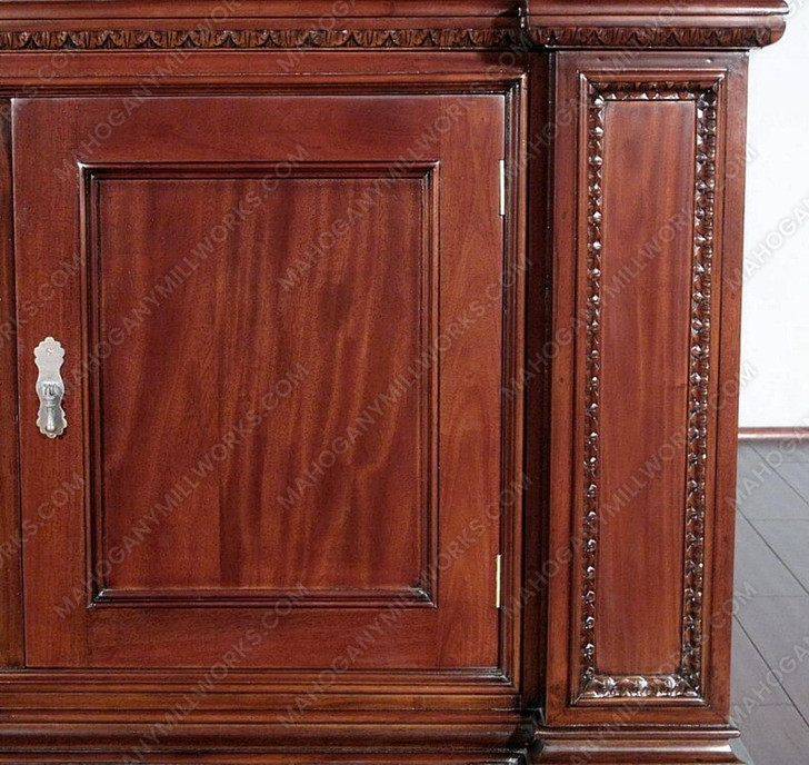 6.5ft Mahogany TV Entertainment Media Cabinet