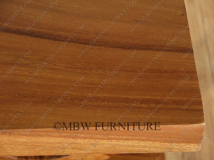 Pair of 2 Vintage Solid Teak Wood Art Deco Occasional End Side Tables