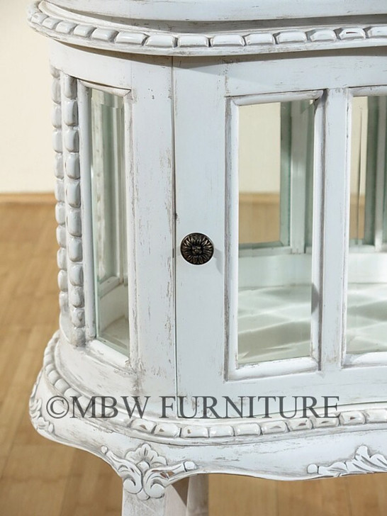 Victorian Distressed White Dumbwaiter