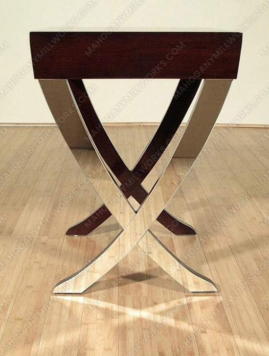 Tea Brown Art Deco Side Table