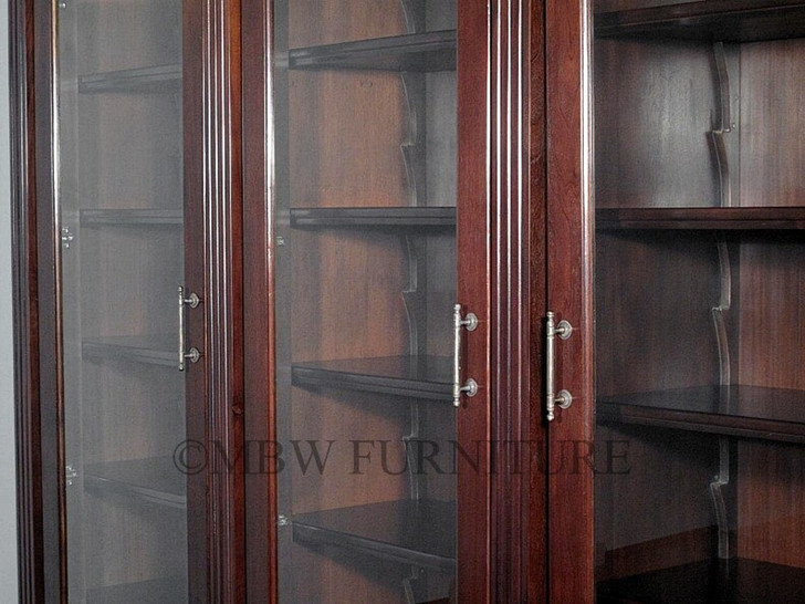 11ft Custom Mahogany Sectional Bookcase