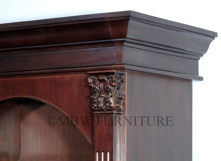 11ft Custom Mahogany Sectional Bookcase