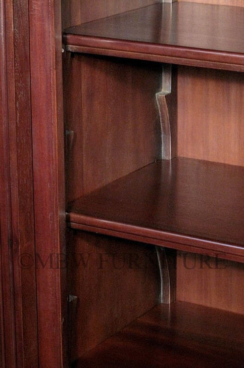 11ft Custom Mahogany Sectional Bookcase